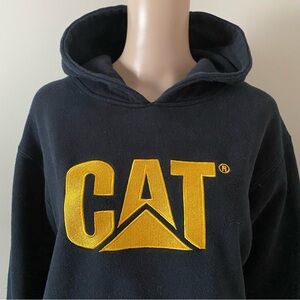 Cat Caterpillar Black Hoodie, men’s XL